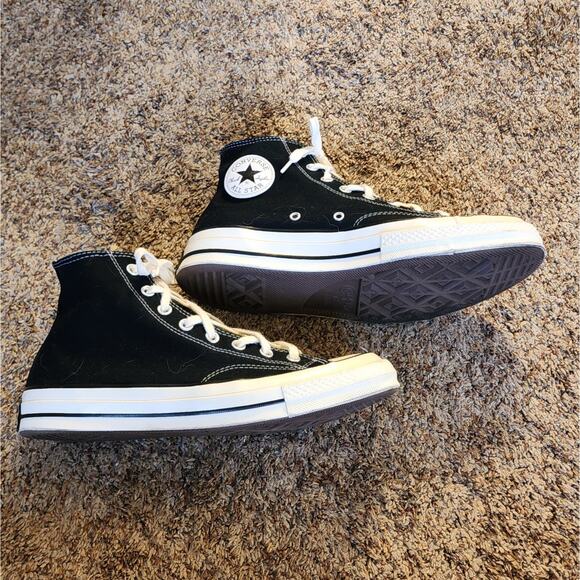 Authentic Converse Chuck 70 Hi Men's 10.5 Classic Black & White EUC - Picture 4 of 13